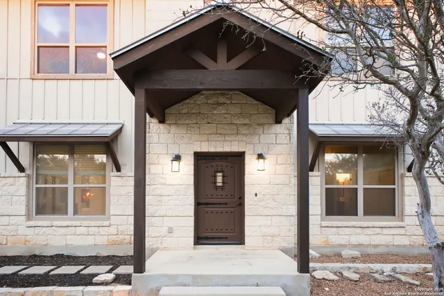 a front view of a house