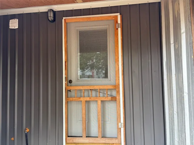 a view of front door