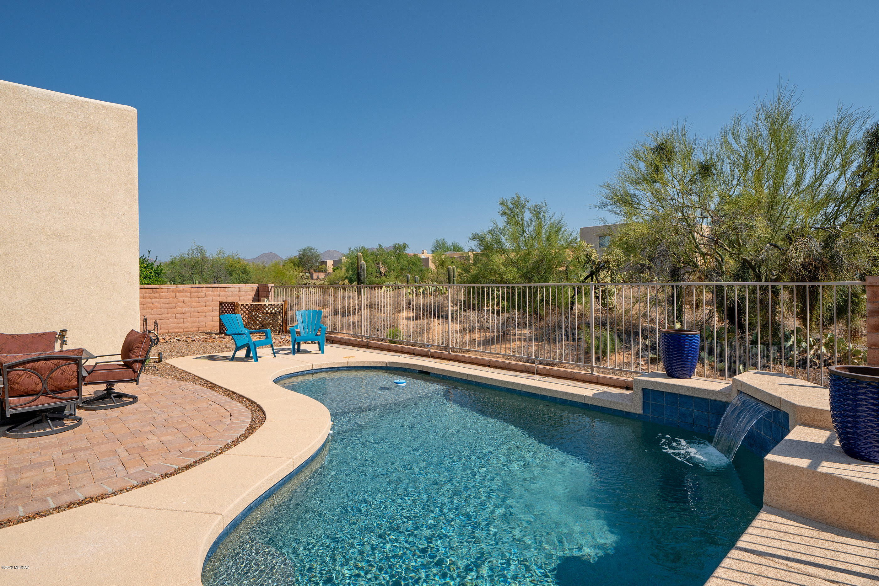 4440 West Crystal Ranch Place Marana, AZ 85658 - Photo 4 of 28 swimming view with swimming pool outdoor seating and city view