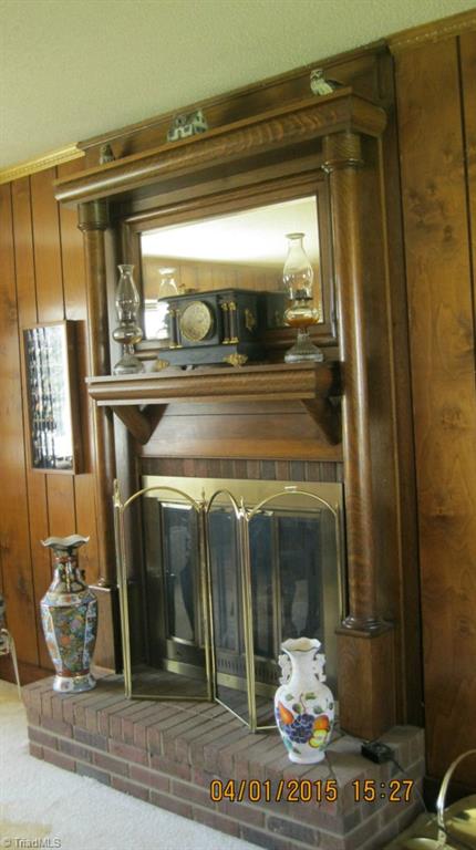 3053 Fairview Farm Road Asheboro, NC 27205 - Photo 14 of 19 Interesting and unique fireplace mantel.