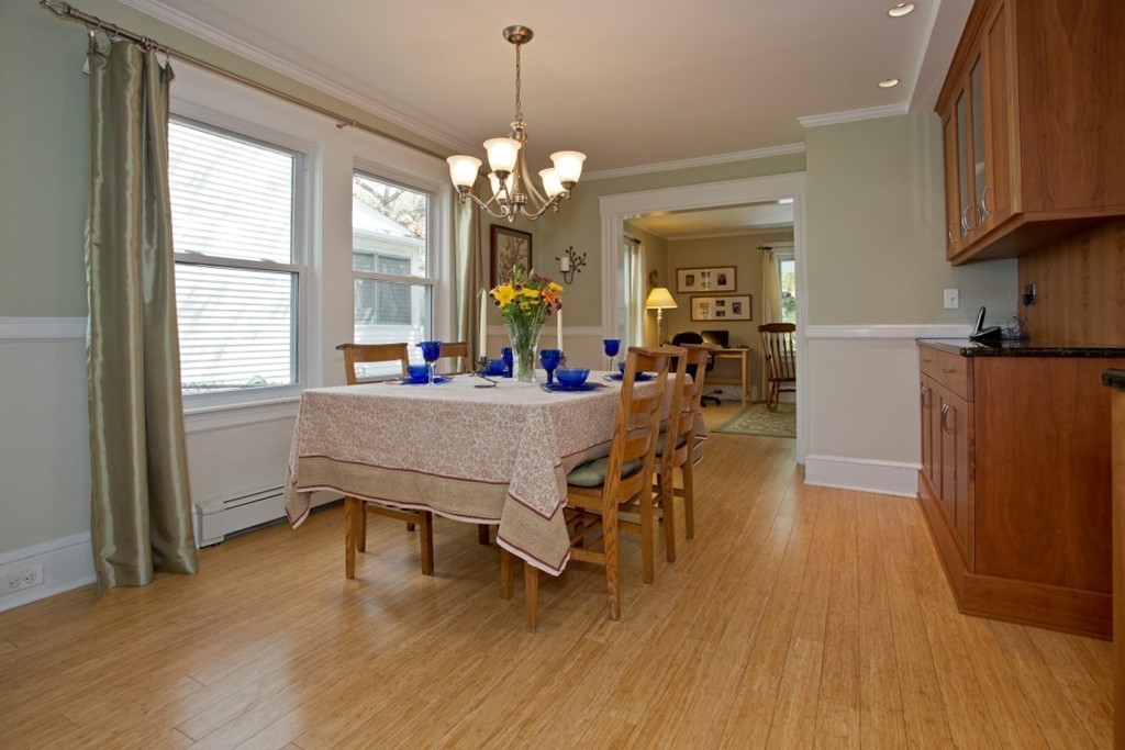 11 Brattle Place Arlington, MA 02474 - Photo 8 of 30 a view of a dining room with furniture window and wooden floor