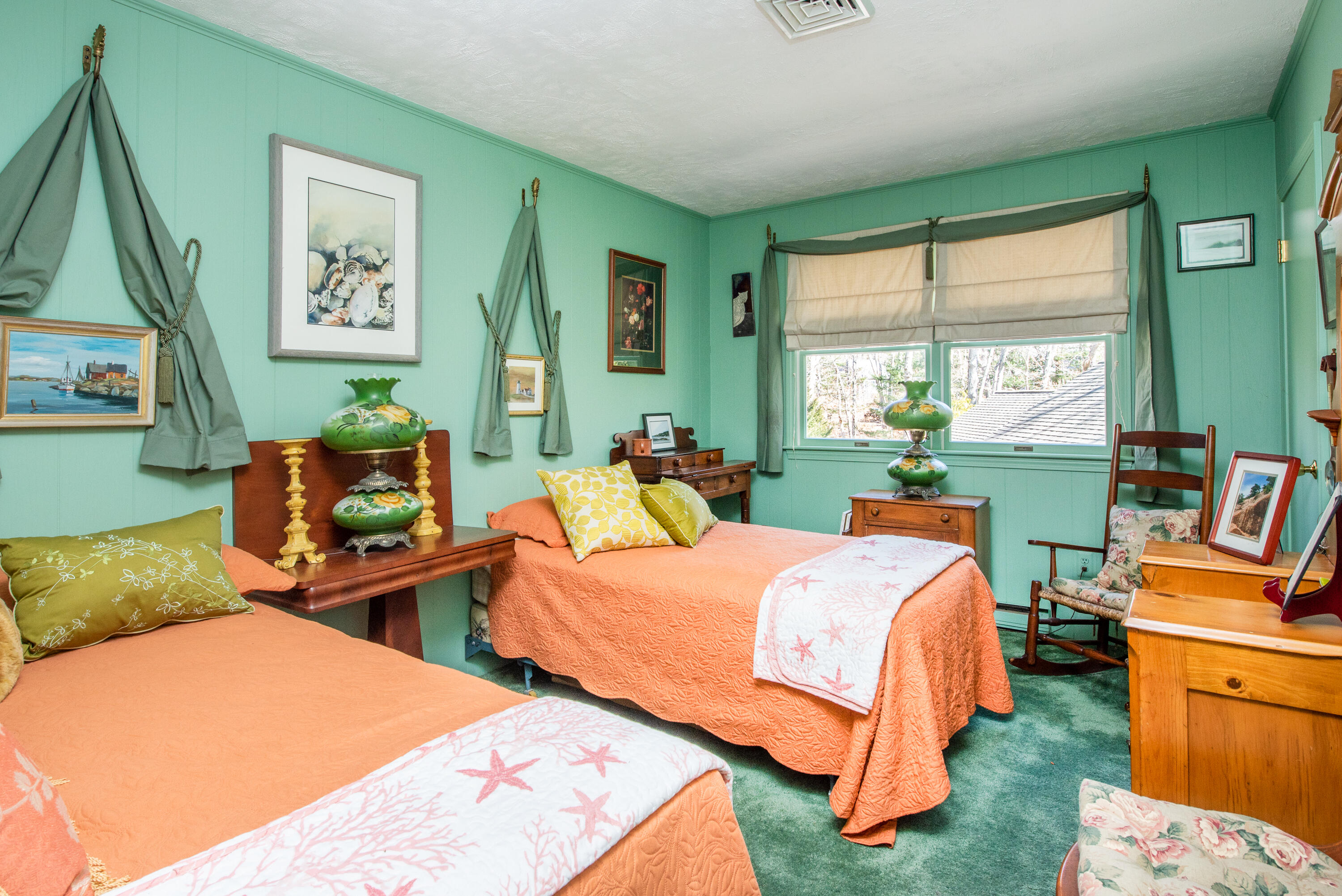 95 Herring River Road Wellfleet, MA 02667 - Photo 26 of 37 a bedroom with two beds and a large window