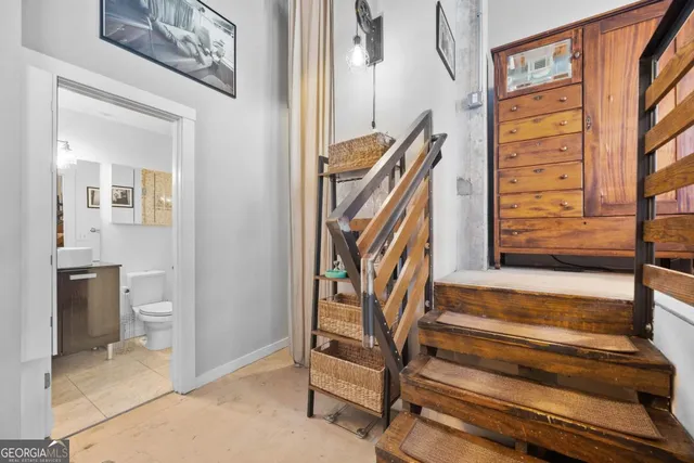 a view of a terrace with sitting area