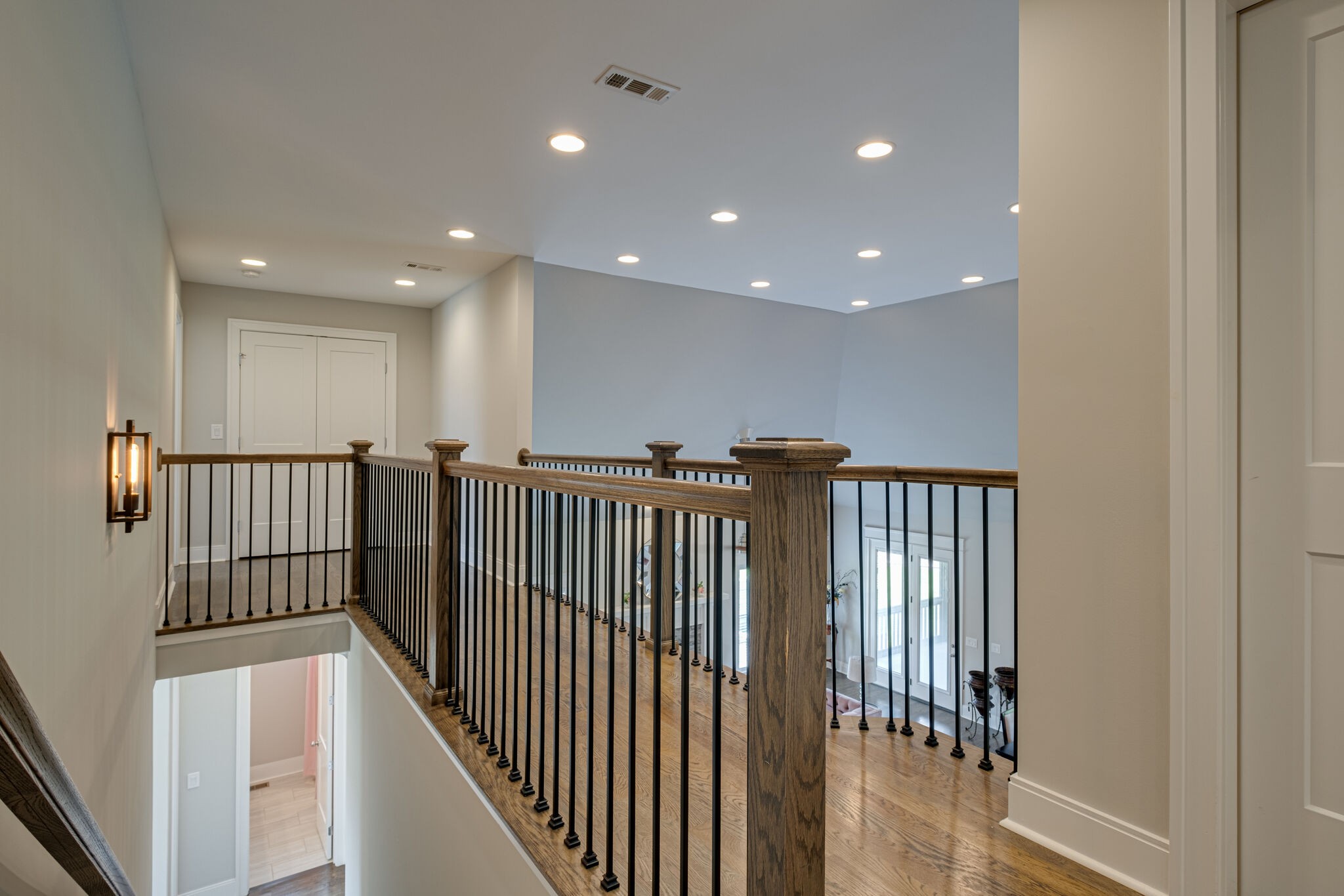 2002 Beechhaven Cir Mount Mount Juliet, TN 37122 - Photo 42 of 57 a view of a hallway with wooden floor and windows