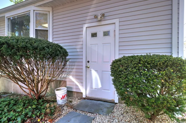 a view of a room with shelves