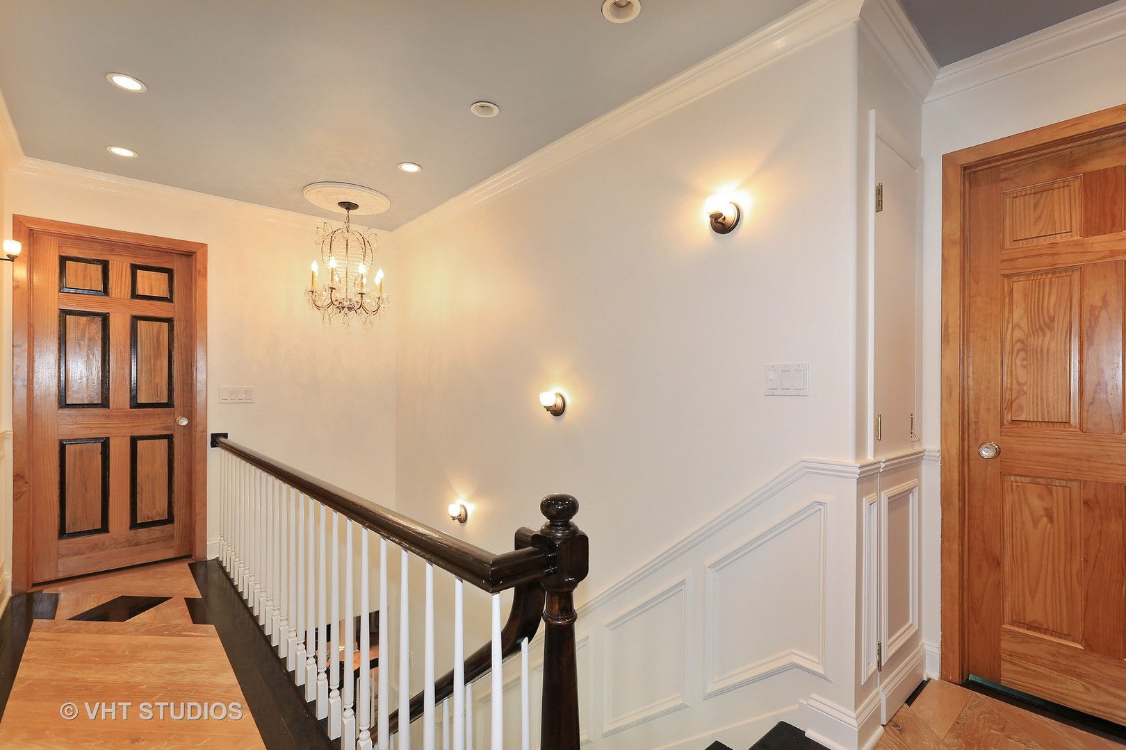39 Mockingbird Lane Oak Brook, IL 60523 - Photo 37 of 45 a view of a hallway with a door and wooden floor