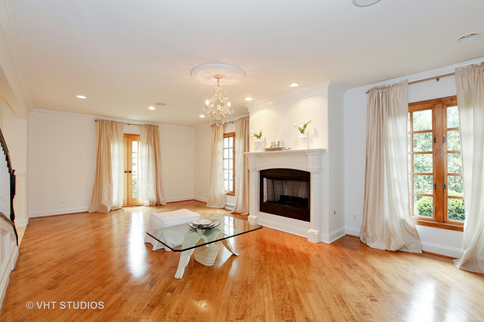 39 Mockingbird Lane Oak Brook, IL 60523 - Photo 39 of 45 a view of an empty room with window and fire place