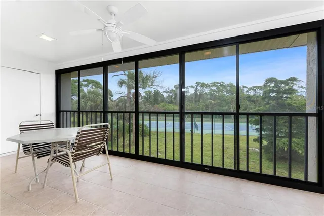 a view of a city from a balcony