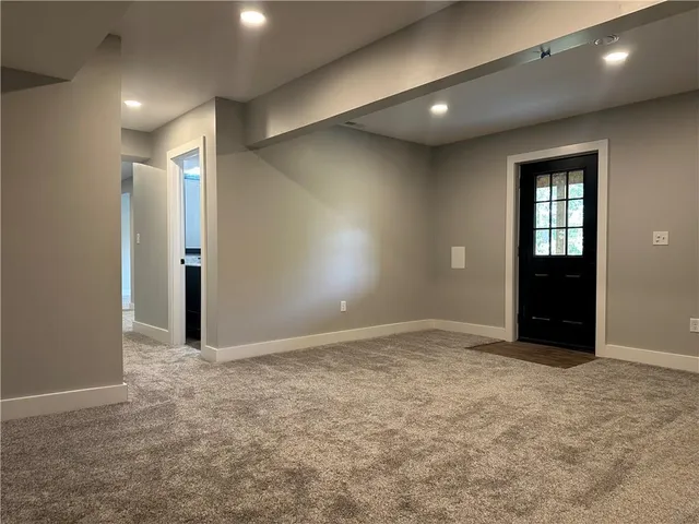 a view of an empty room