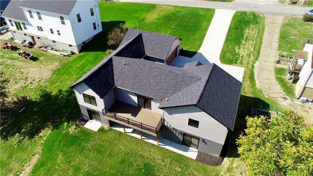 121 Hillview Road Jefferson Hills, PA 15025 - Photo 36 of 42 an aerial view of a house with backyard