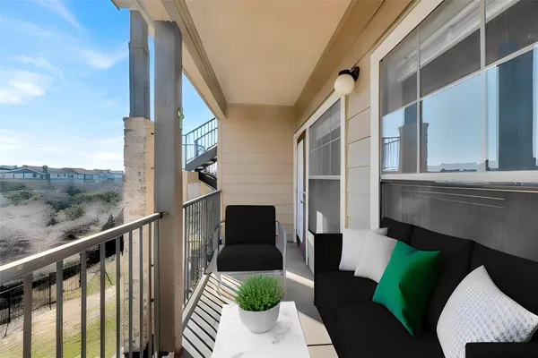 a view of balcony