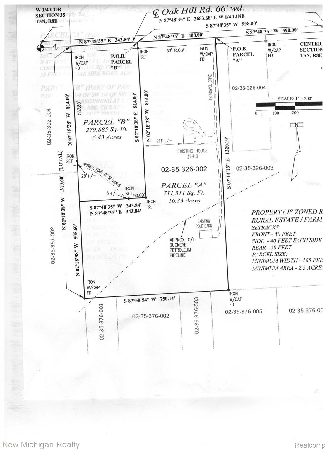 0 Oakhill Road Holly, MI 48442 - Photo 1 of 2 survey.jpeg