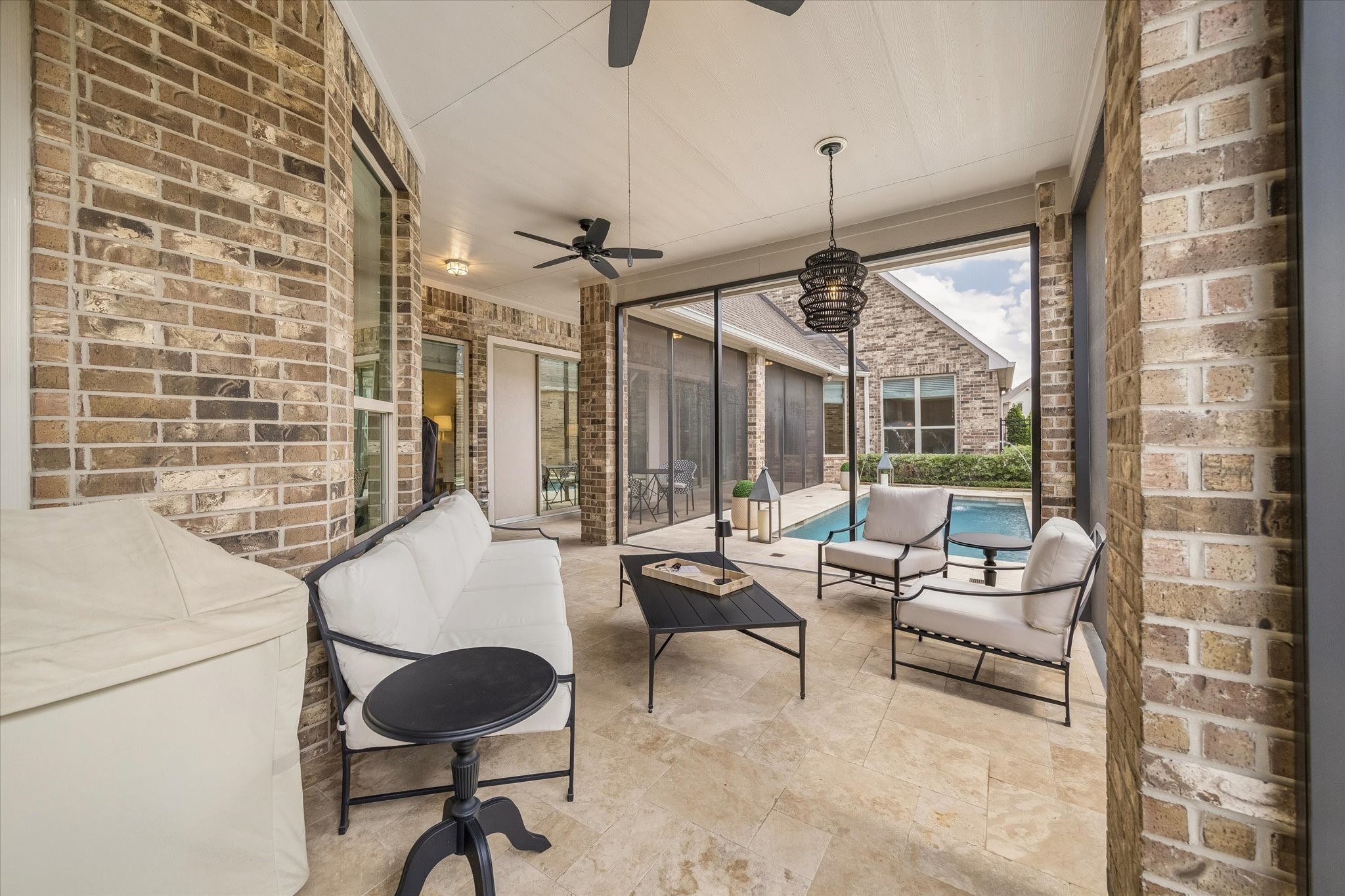 7418 Kearney Hill Lane Spring, TX 77389 - Photo 25 of 35 This is a true outdoor retreat with multiple areas to linger and entertain.