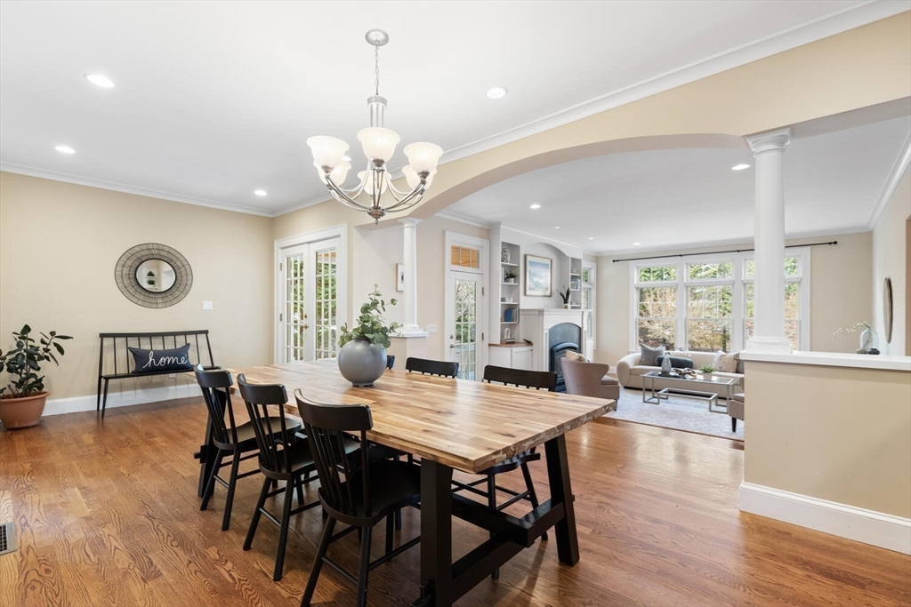 209 Waltham Street Lexington, MA 02421 - Photo 15 of 39 a view of a dining room with furniture window and wooden floor