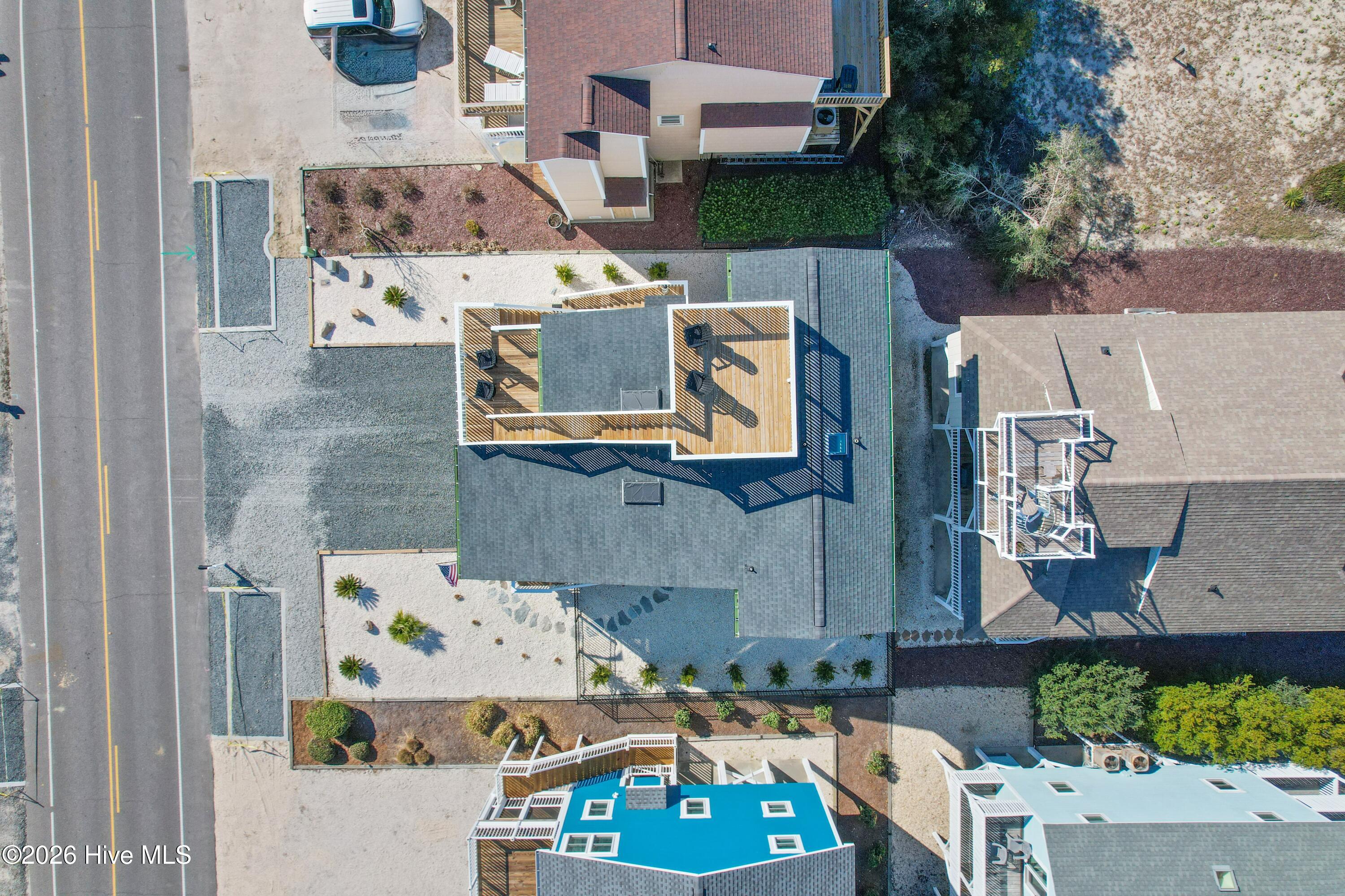 1707 East Main Street Sunset Beach, NC 28468 - Photo 36 of 44 Overhead View of Roof Deck