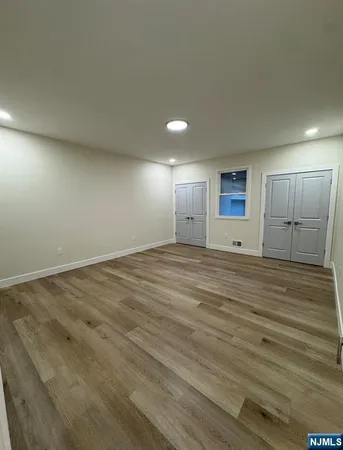 an empty room with a natural light