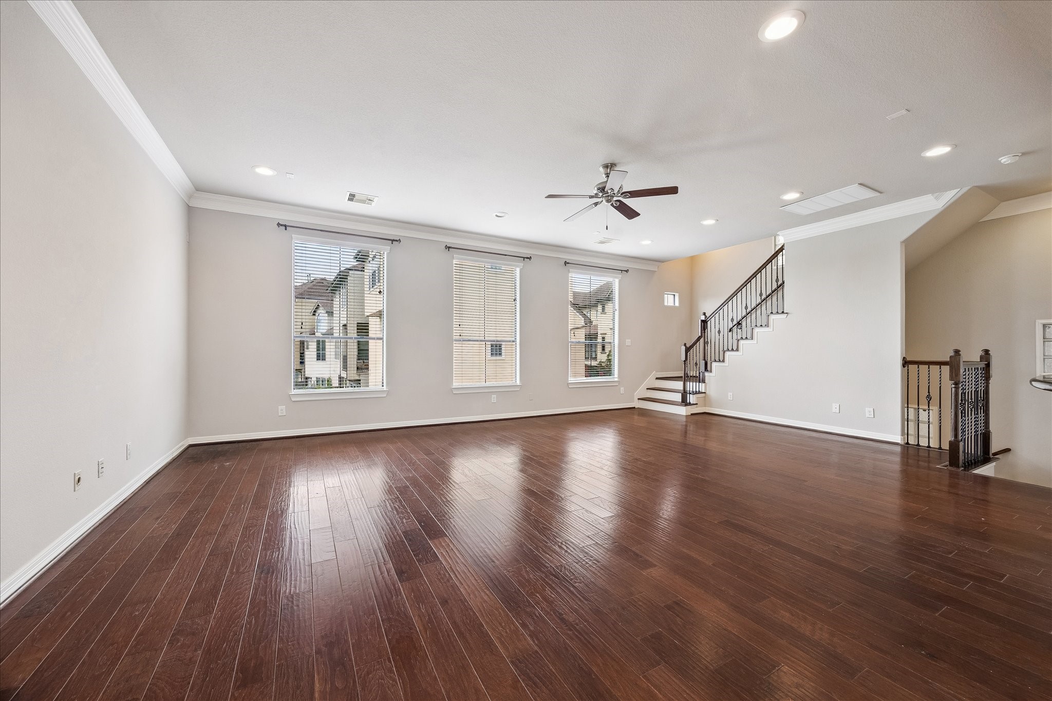 3002 Soutine Street Houston, TX 77021 - Photo 5 of 22 Living area on 2nd floor, wall of windows let in abundant natural light.