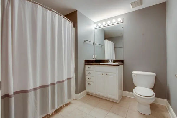 a bathroom with a toilet a sink and a mirror