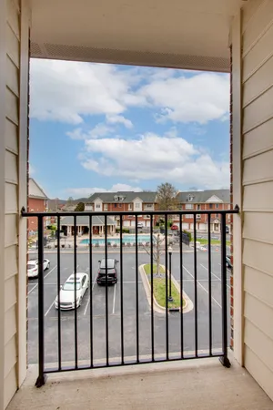 a view of a balcony