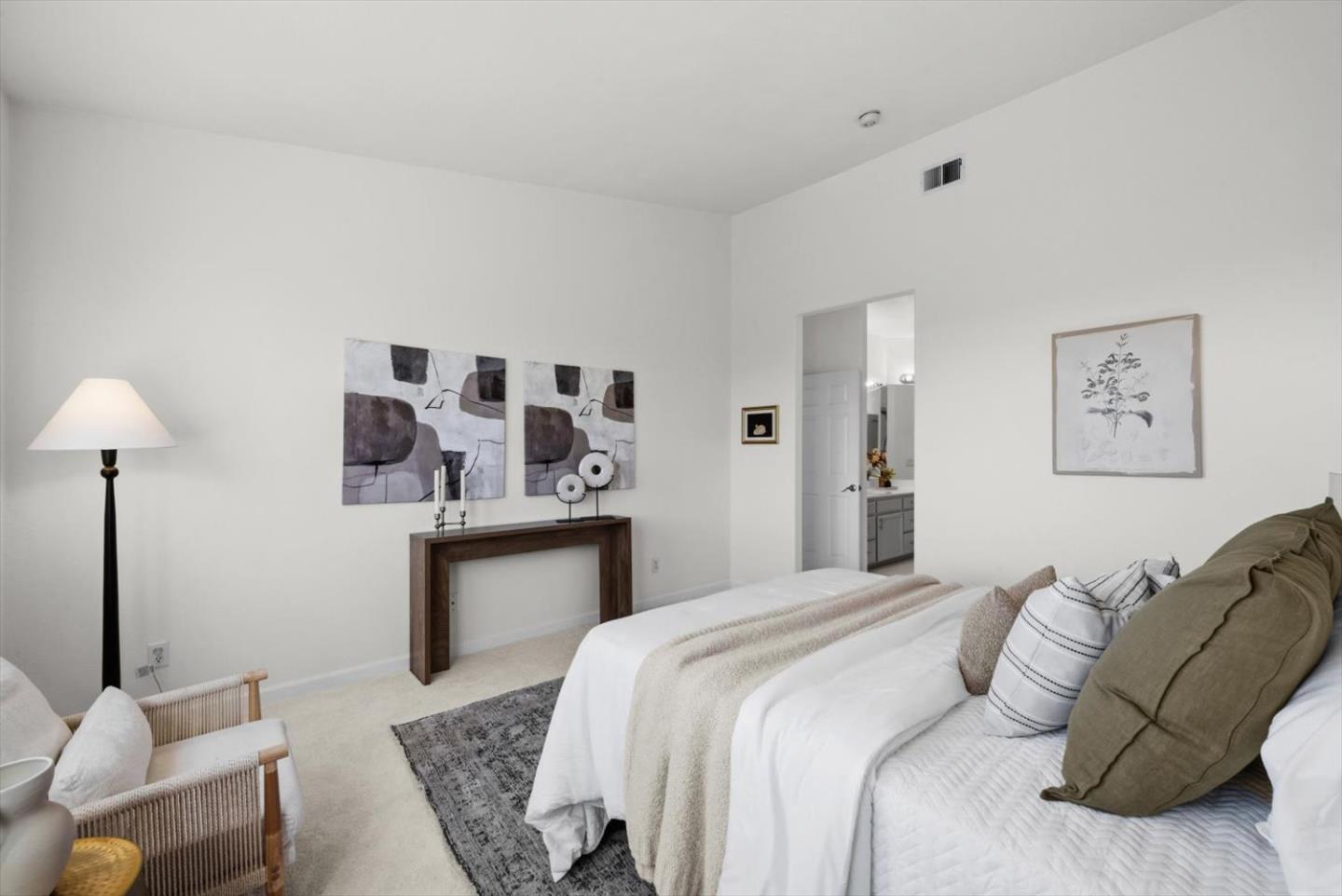 129 Outlook Circle Pacifica, CA 94044 - Photo 23 of 52 a bedroom with a bed and a couch