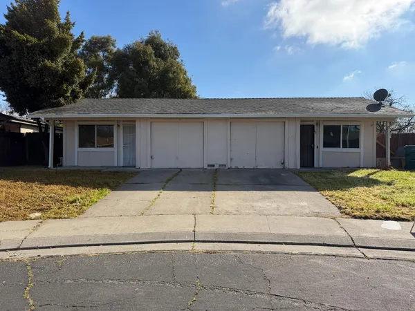 a front view of a house