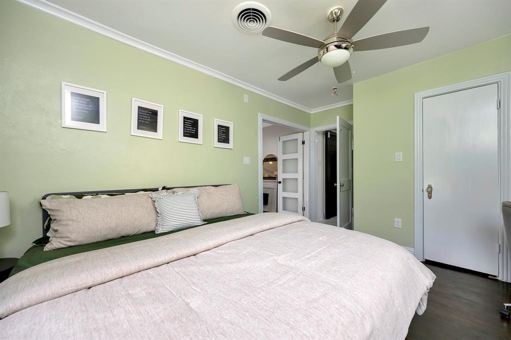 3413 Westcliff Road South Fort Worth, TX 76109 - Photo 21 of 26 a bedroom with a large bed dresser and a window