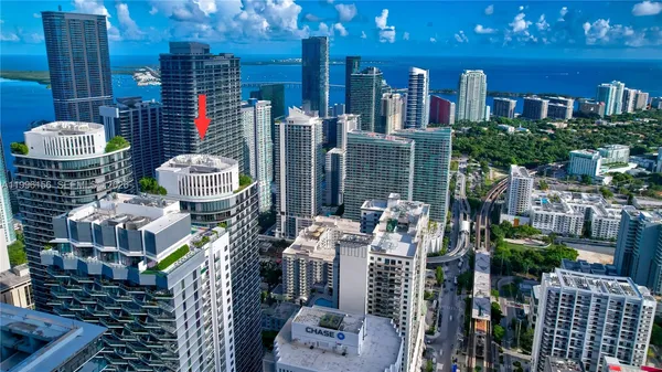 a view of buildings with an outdoor space