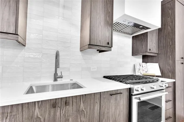 a close view of stove top oven