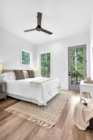 a view of a balcony with chairs