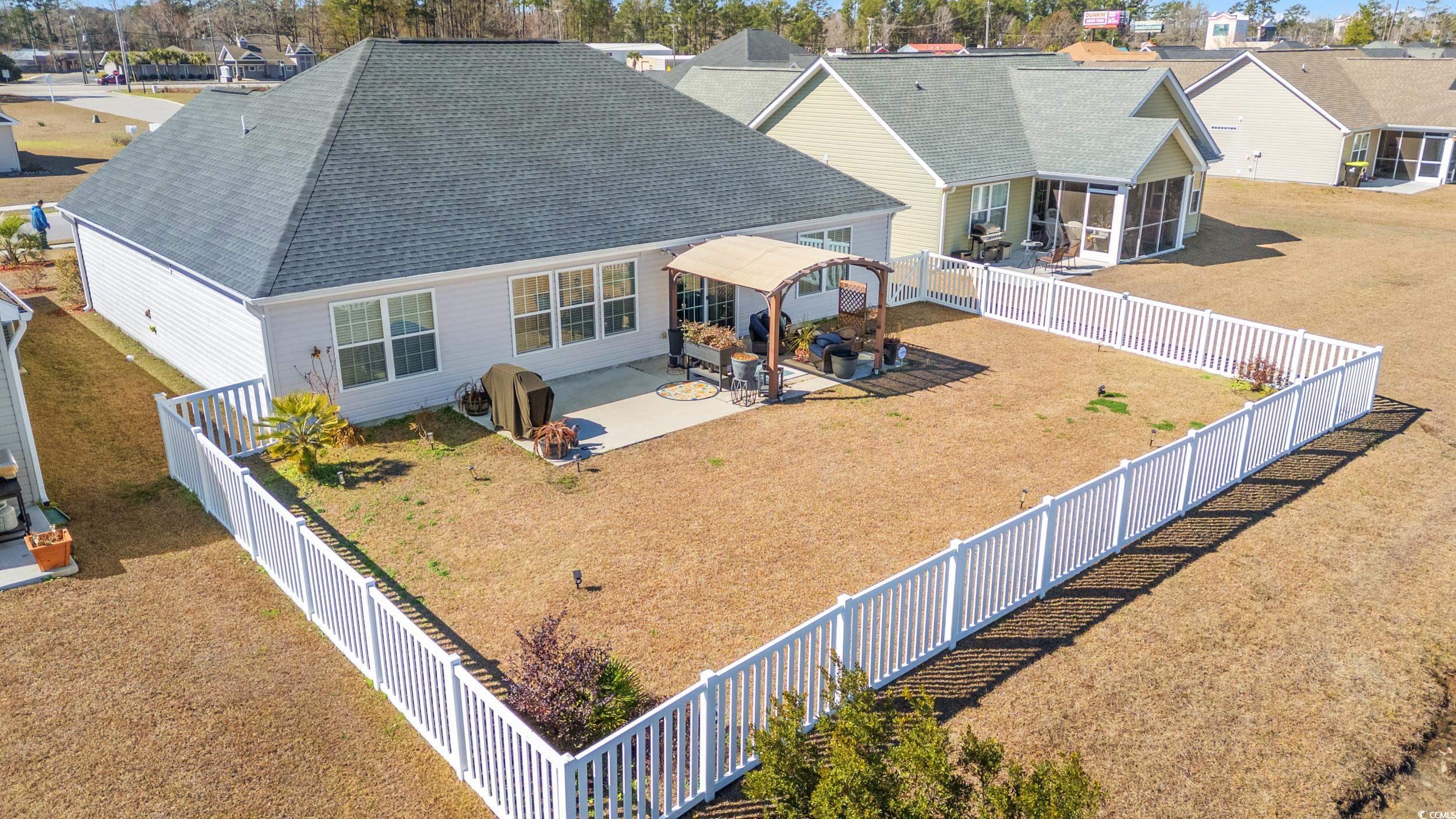 257 Leste Road Myrtle Beach, SC 29588 - Photo 31 of 35 Birds eye view of property with fenced-in yard