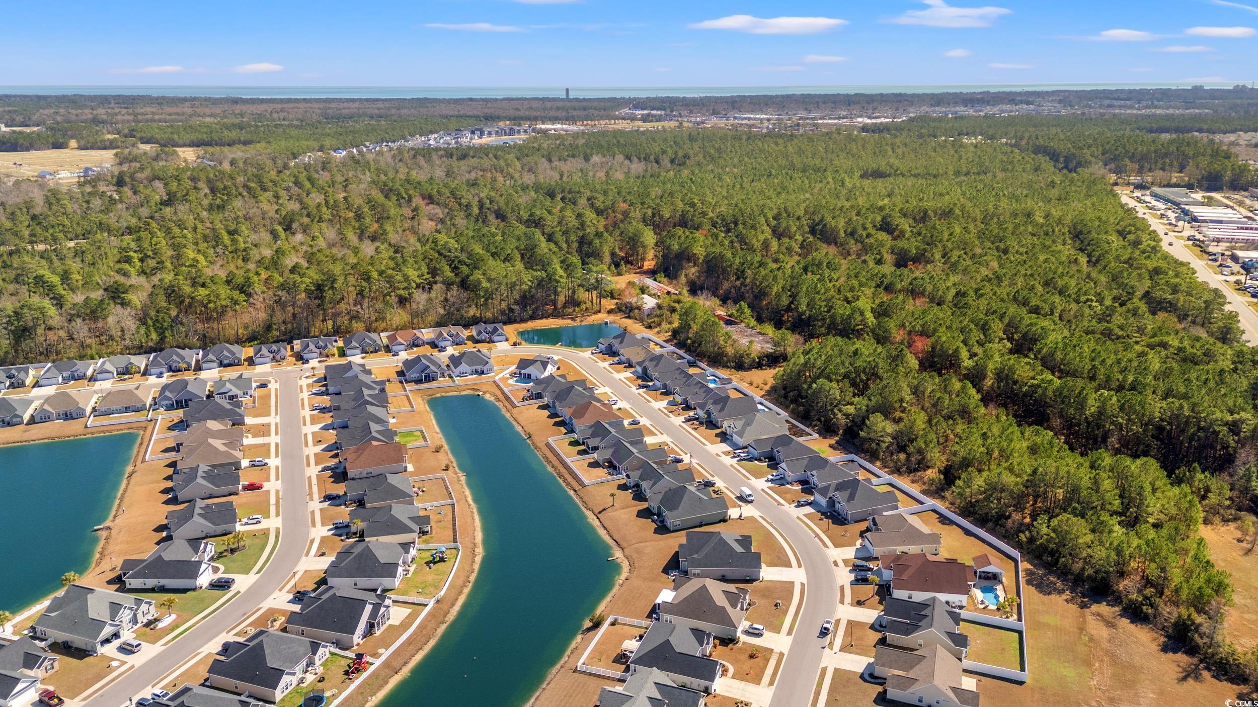 257 Leste Road Myrtle Beach, SC 29588 - Photo 35 of 35 Aerial view of the community featuring a water vie