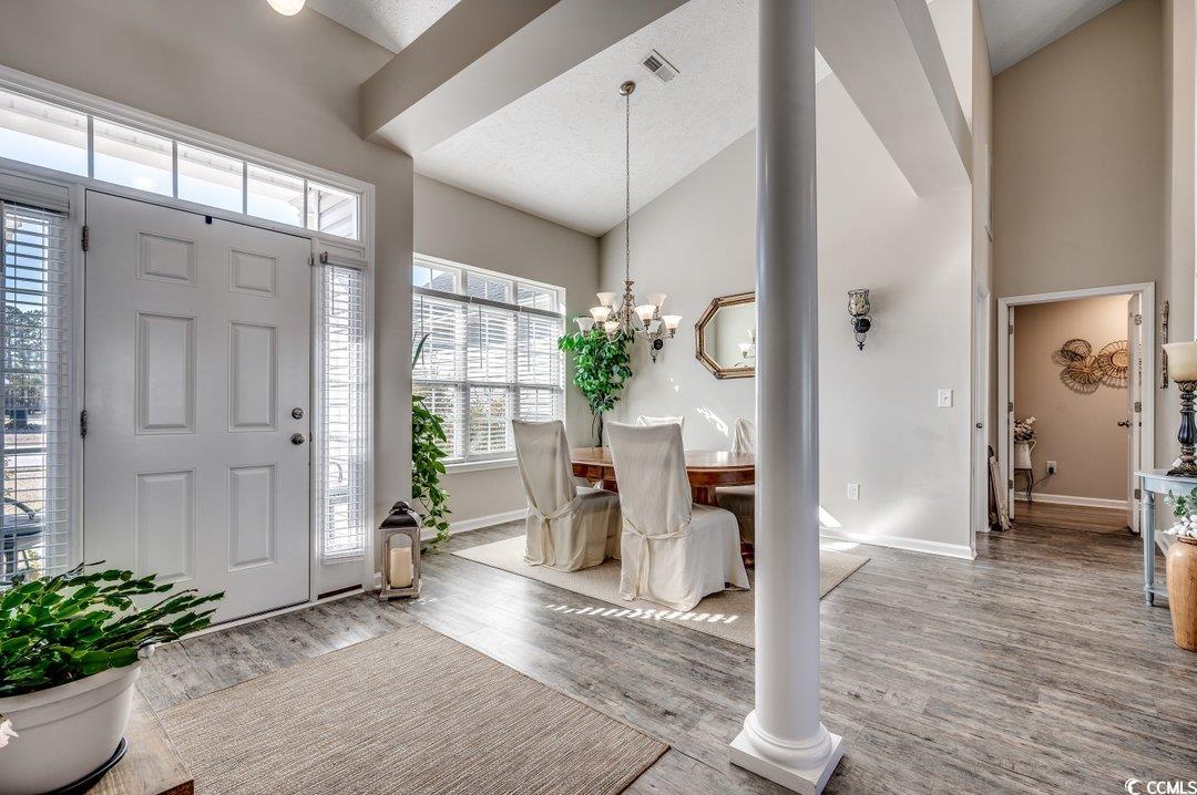 257 Leste Road Myrtle Beach, SC 29588 - Photo 4 of 35 Entrance foyer with high vaulted ceiling, LVP floo