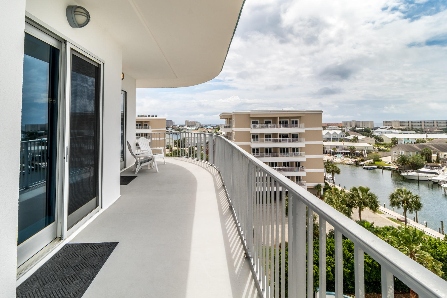 211 Durango Road, Unit 617 Destin, FL 32541 - Photo 28 of 56 a balcony with an ocean view