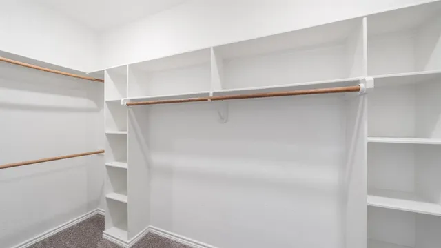 a close view of closet