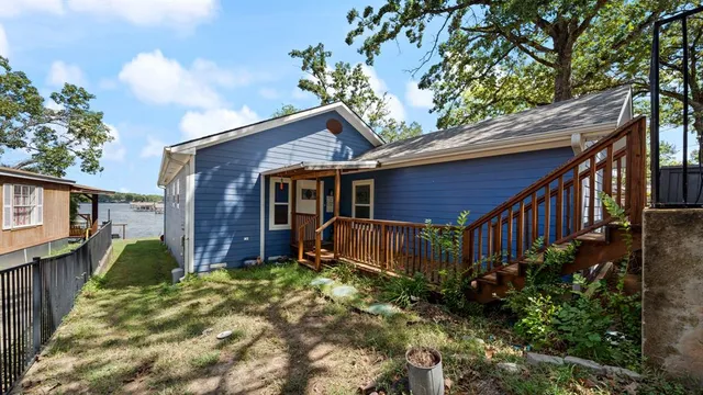 a house view with a garden space