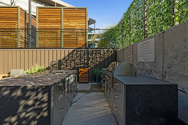 a view of pool with outdoor seating
