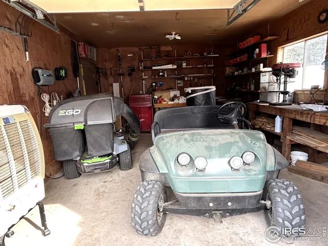 a view of a backyard with a garden