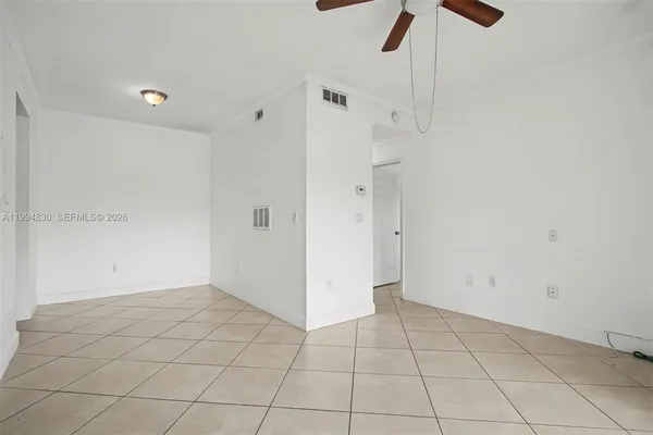 a view of an empty room