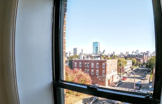 a city view from a window