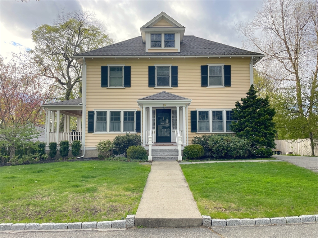 10 Berwick Road Lexington, MA 02420 - Photo 19 of 19 a front view of a house with garden and porch