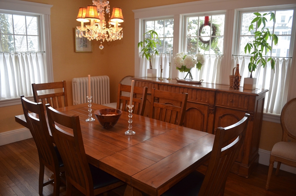 10 Berwick Road Lexington, MA 02420 - Photo 3 of 19 a view of a dining room with furniture window and outside view