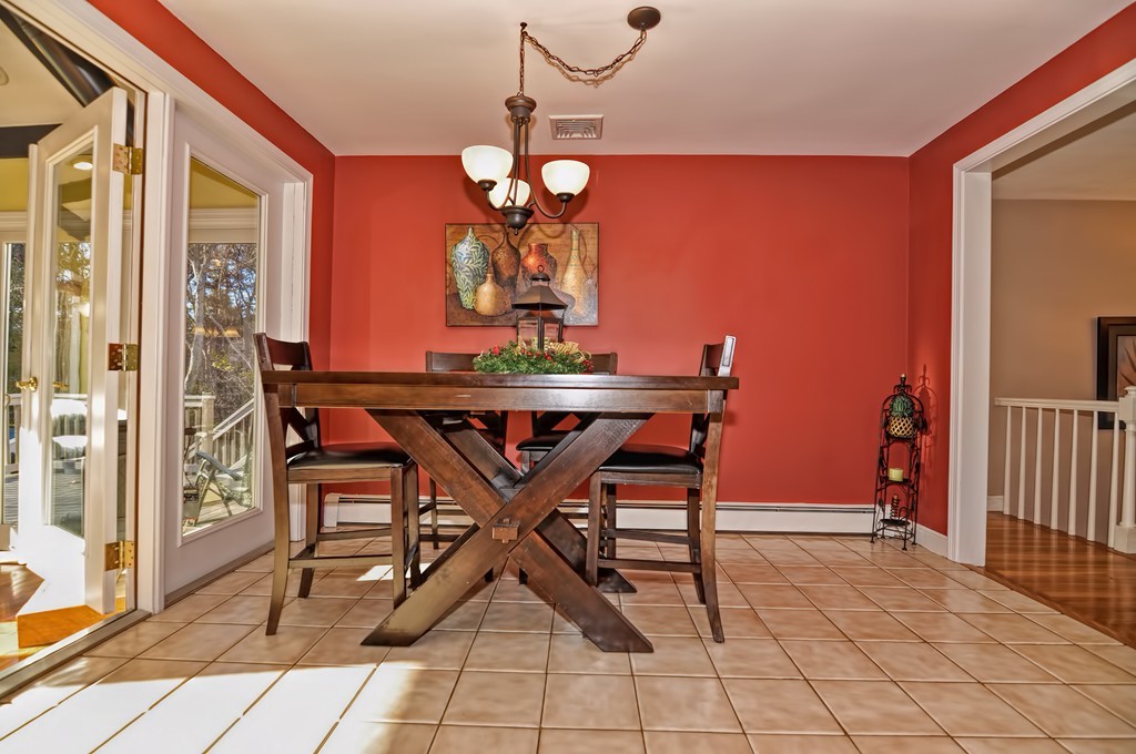 13 Phyllis Road Foxboro, MA 02035 - Photo 4 of 30 a view of a dining room with furniture and chandelier