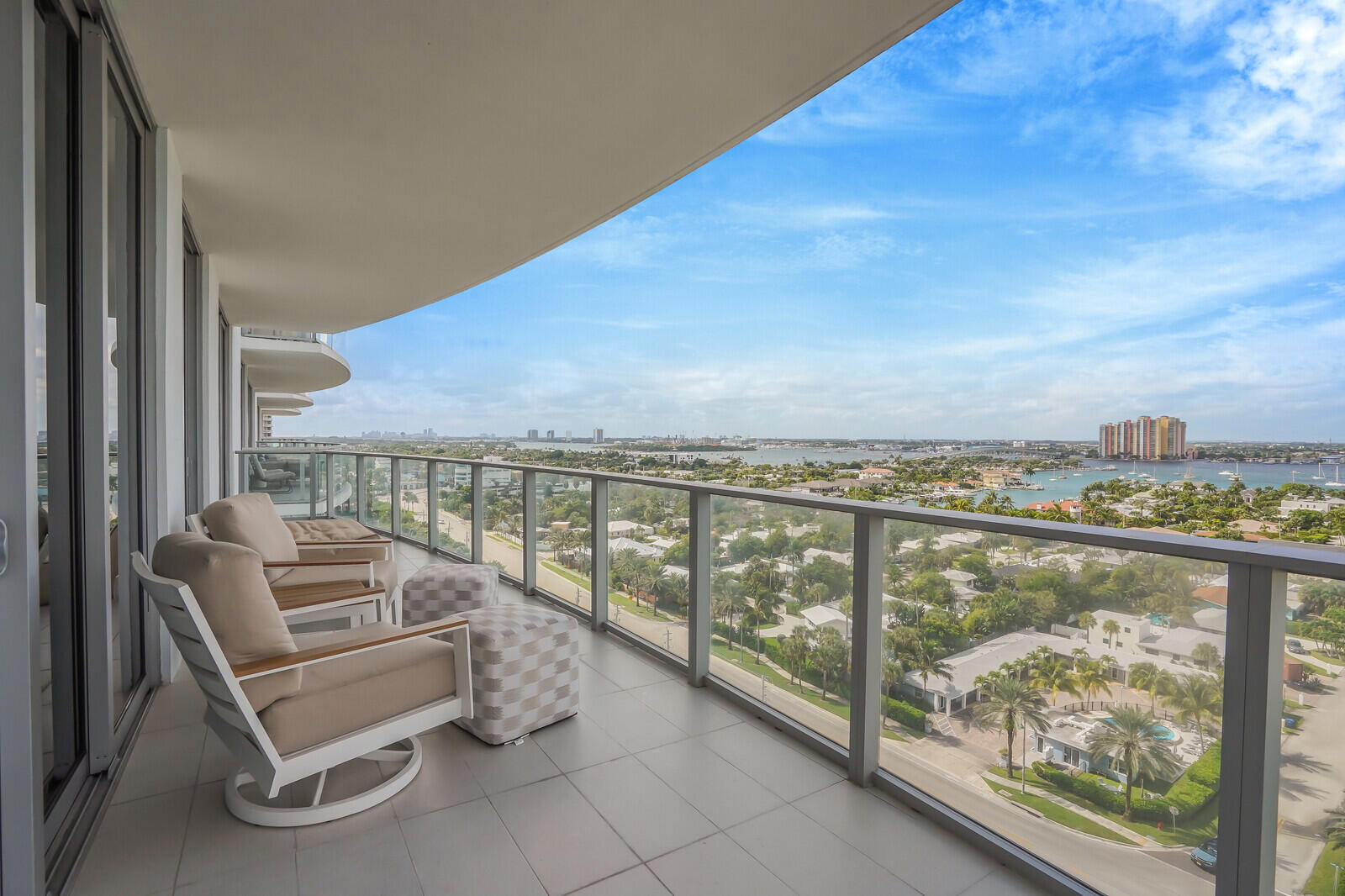 3100 North Ocean Drive, Unit 1202P Singer Island, FL 33404 - Photo 15 of 17 a view of a balcony with chairs
