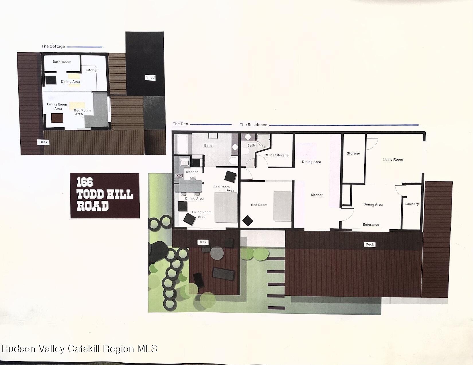 166 Todd Hill Road, Unit 166 West Kill, NY 12492 - Photo 42 of 42 a picture of a floor plan