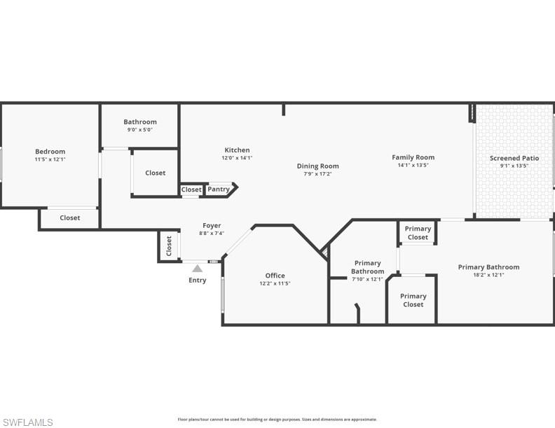 23821 Marbella Bay Road, Unit 102 Estero, FL 34135 - Photo 30 of 30 a picture of a floor plan