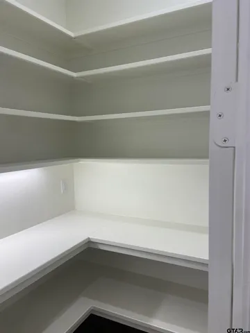 a close view of closet
