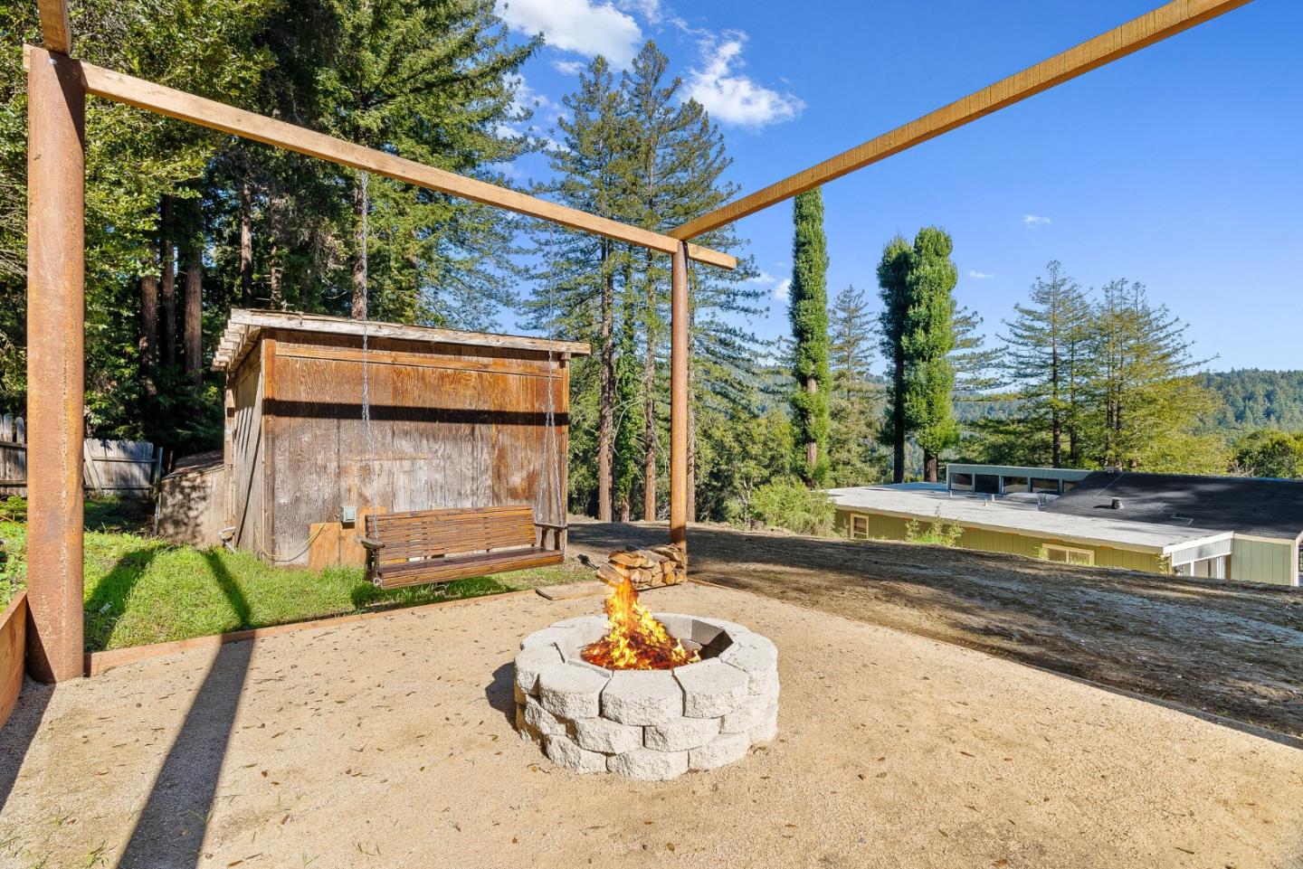 4900 Trout Gulch Road Aptos, CA 95003 - Photo 25 of 33 a house with swimming pool in front of it