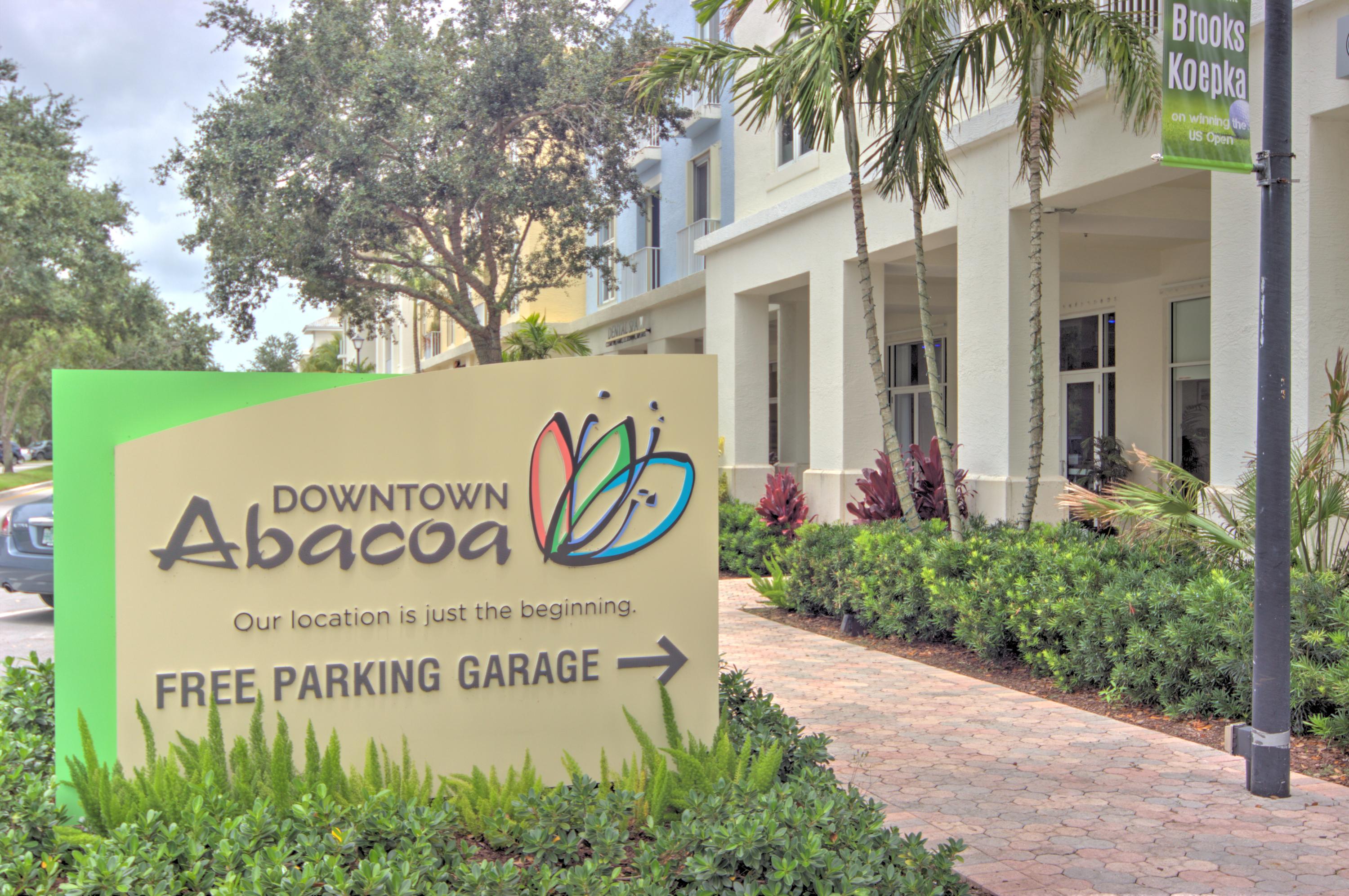 1155 Main Street, Unit 304 Jupiter, FL 33458 - Photo 30 of 38 Abacoa Town Center sign