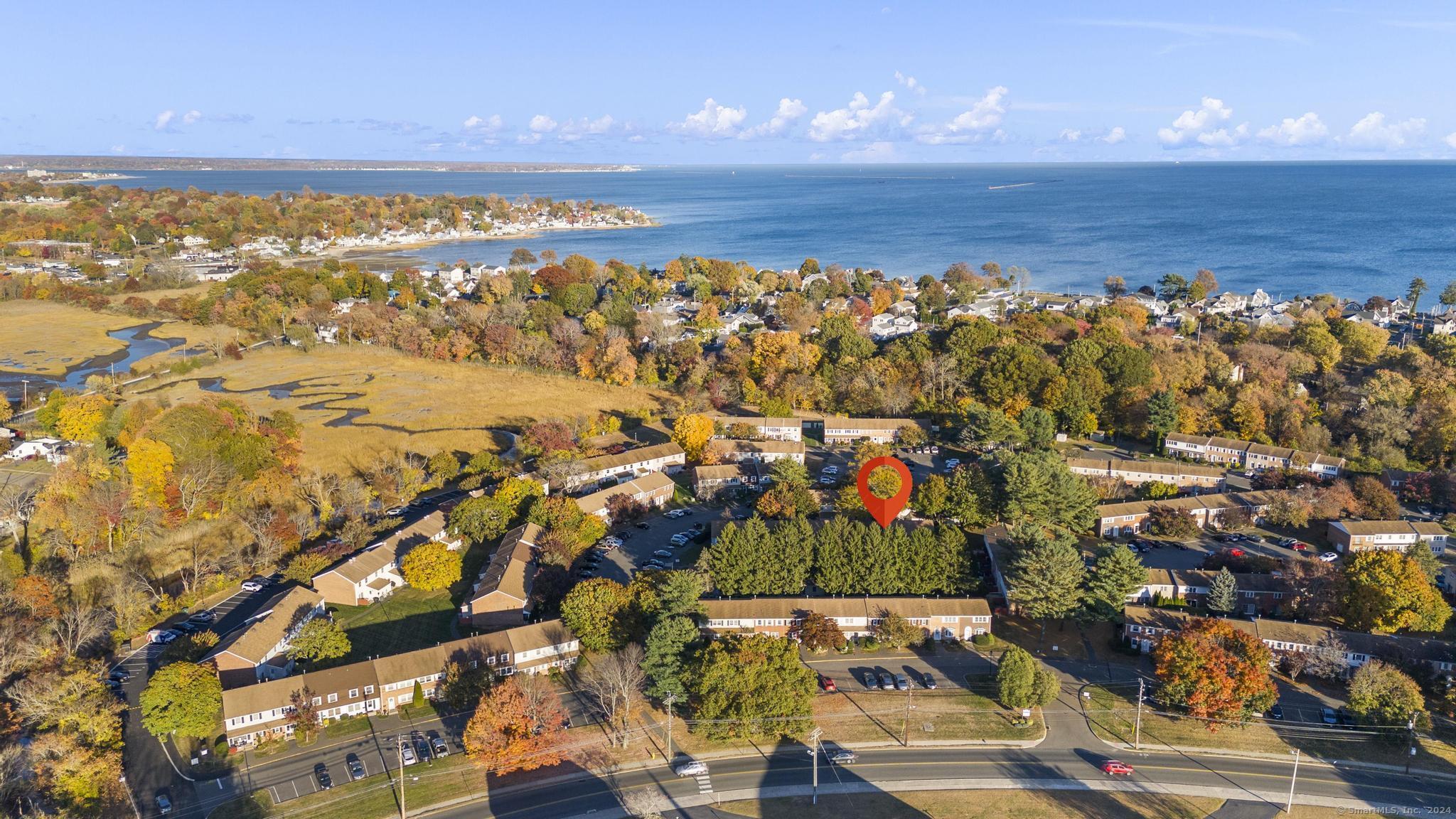 a view of an ocean and beach