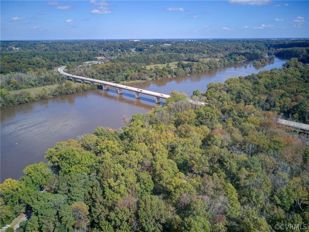 4701 Butte Road Richmond, VA 23235 - Photo 38 of 47 an aerial view of a house with a lake view